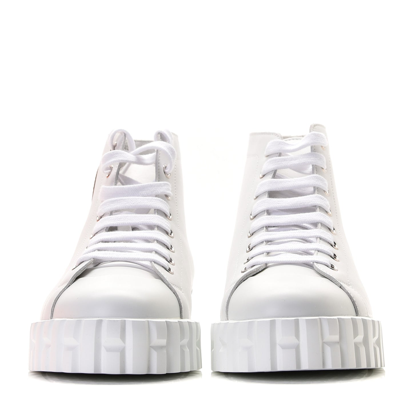 Calfskin Womens Climb Sneakers 38.5 White