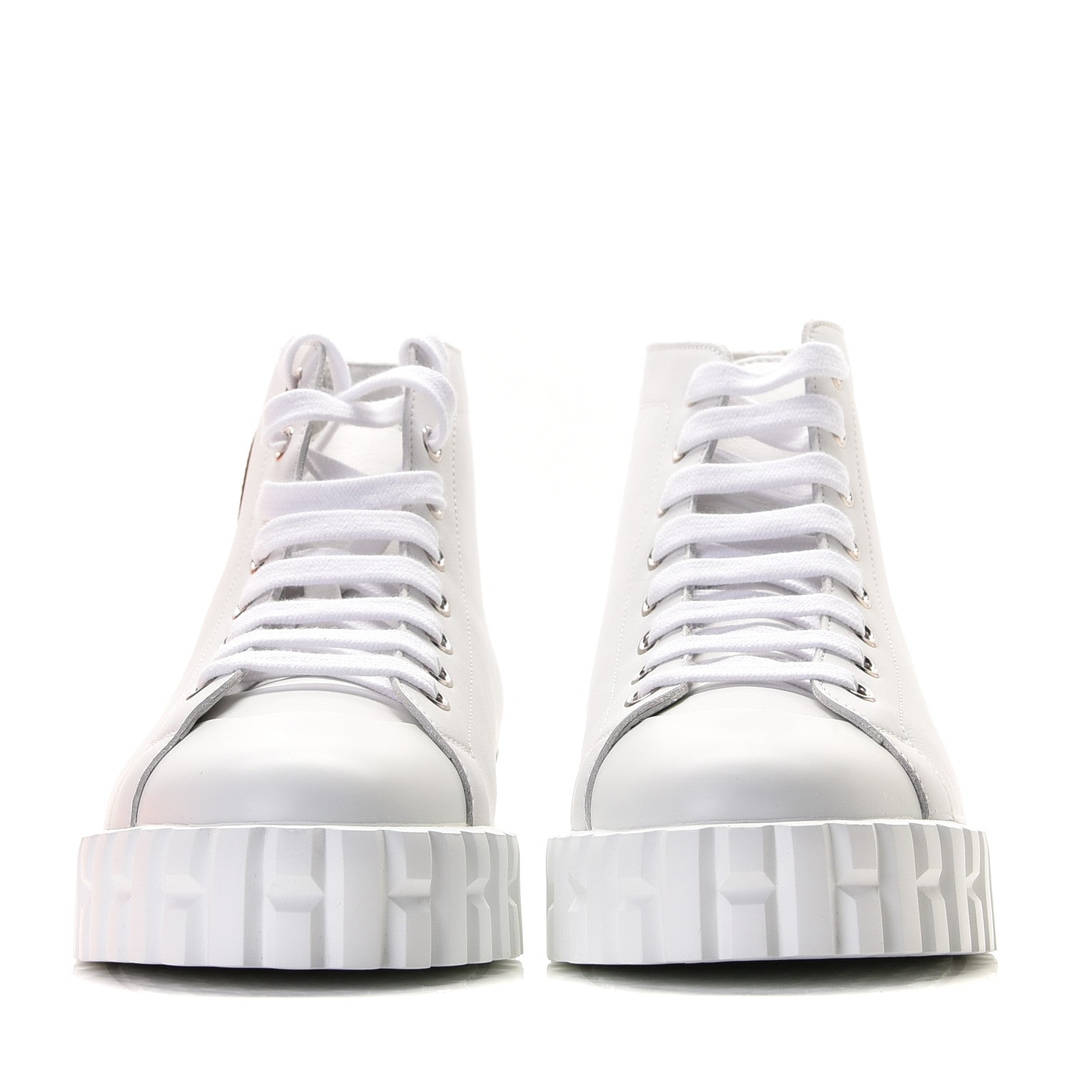 Hermes Calfskin Womens Climb Sneakers 38.5 White 2 of 9