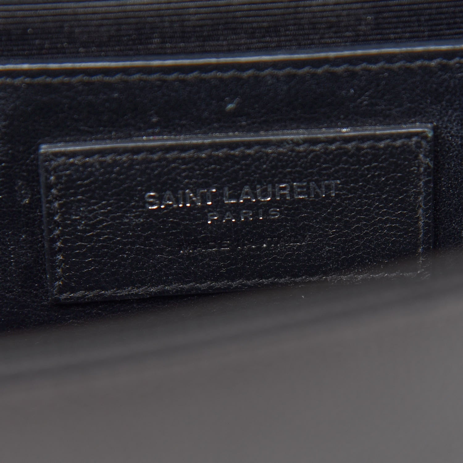 Saint Laurent Grain De Poudre Medium Classic Monogram Kate Satchel Coal 5 of 7