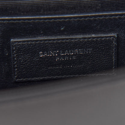 Saint Laurent Grain De Poudre Medium Classic Monogram Kate Satchel Coal 5 of 7