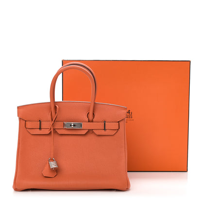 Hermes Togo BIRKIN 30 Orange 11 of 11
