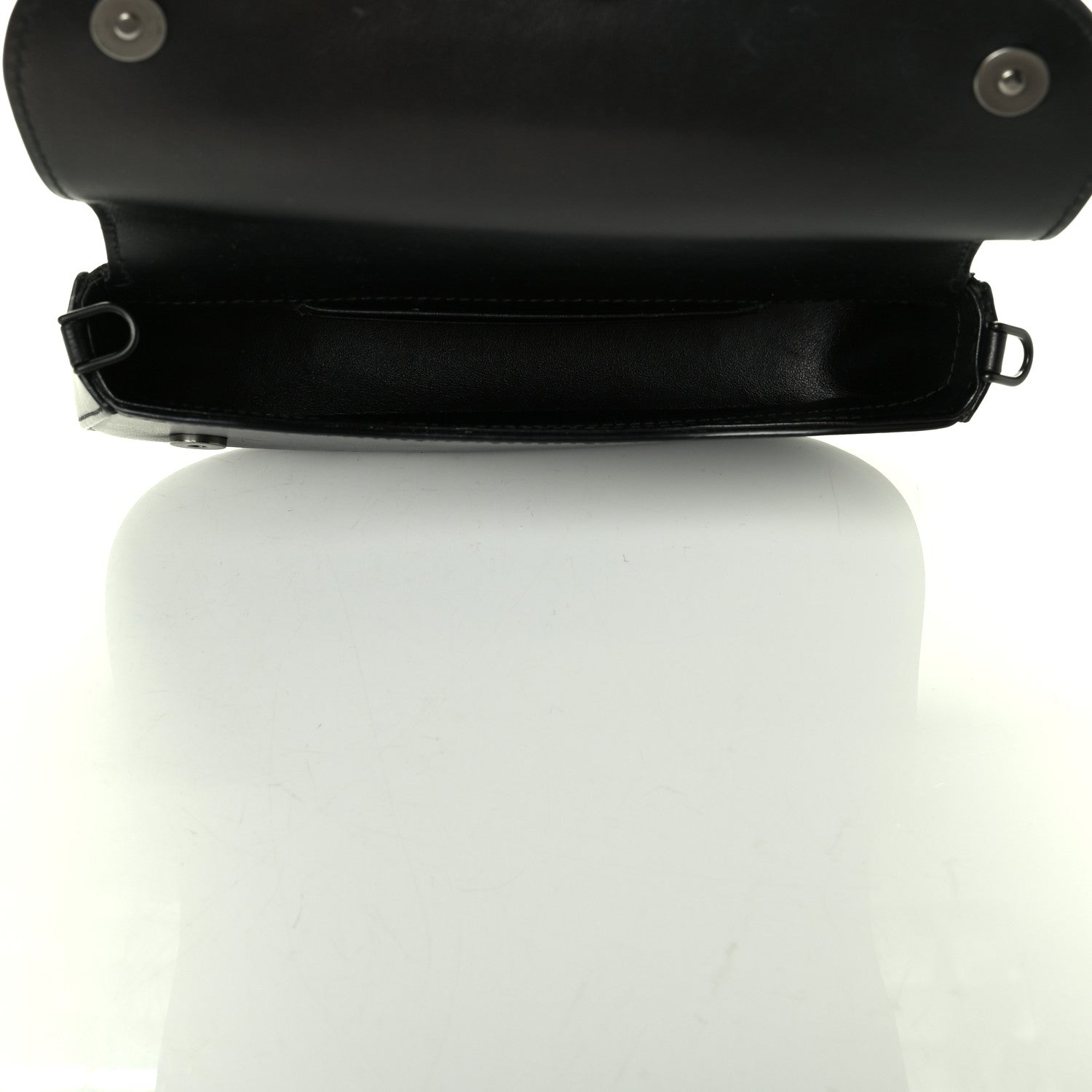 Prada City Calfskin Saffiano Mini Sidonie Shoulder Bag Black 4 of 7