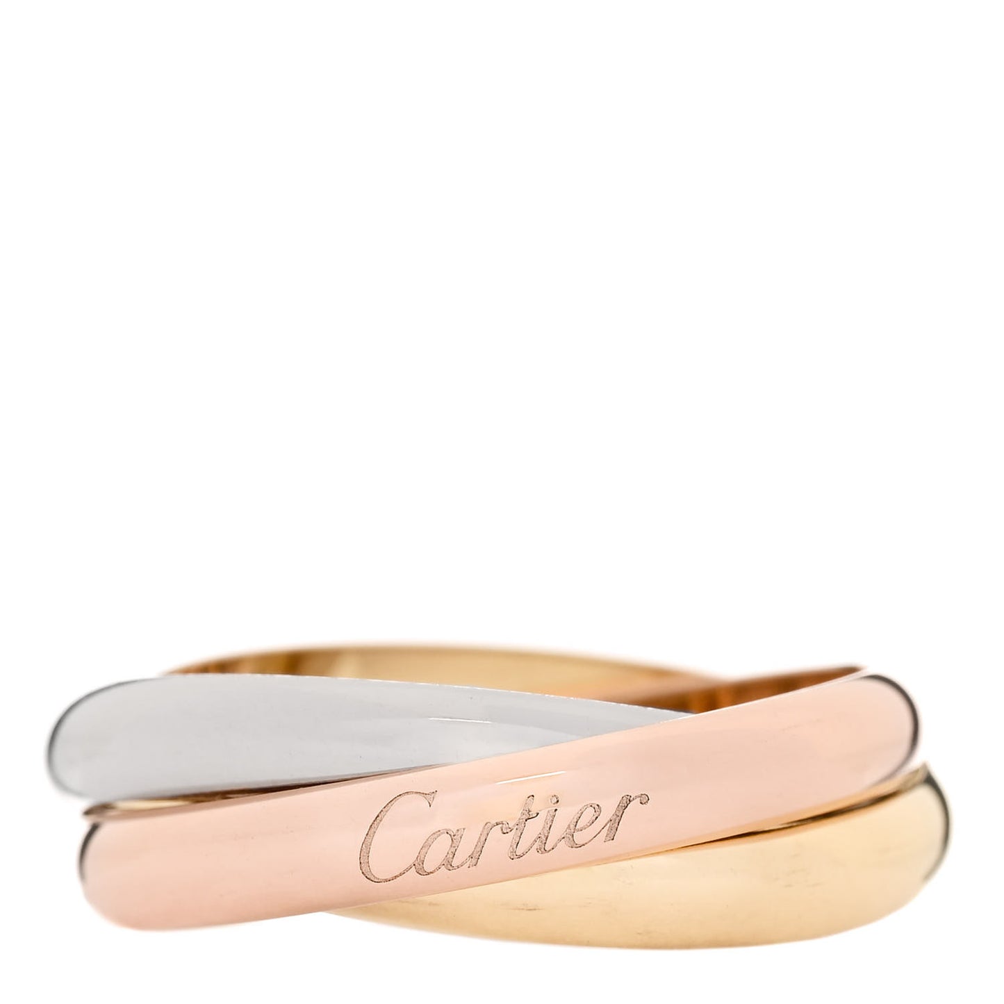 18K Pink Yellow White Gold Classic Trinity Ring 65 11