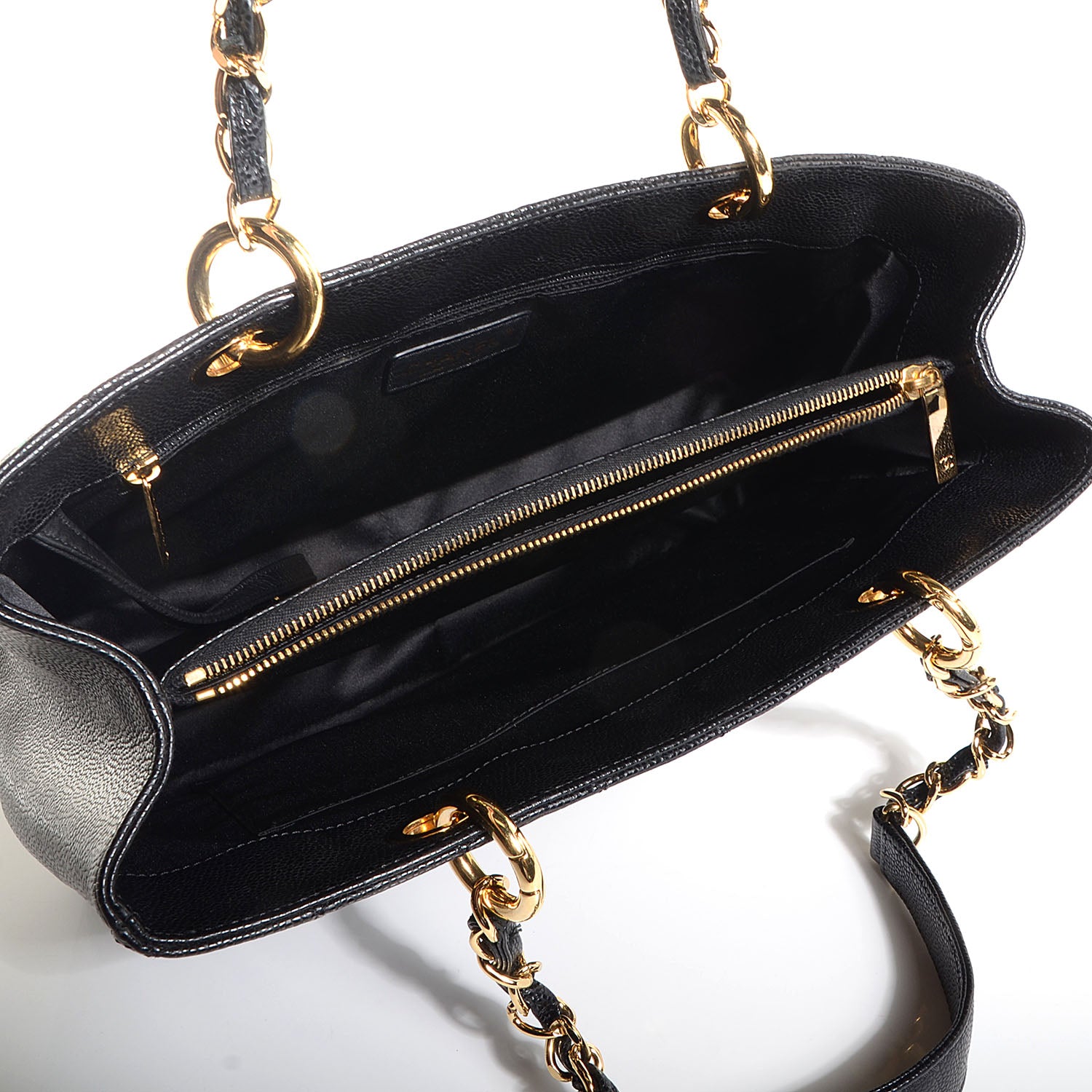 Chanel Caviar Grand Shopping Tote GST Black 4 of 6