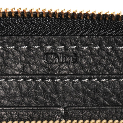 Chloe Grained Calfskin Marcie Long Zip Around Wallet Black 5 of 6