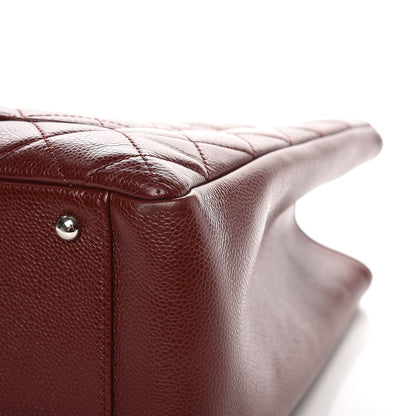 Chanel Caviar Quilted XL Grand Shopping Tote GST Dark Burgundy 11 of 11
