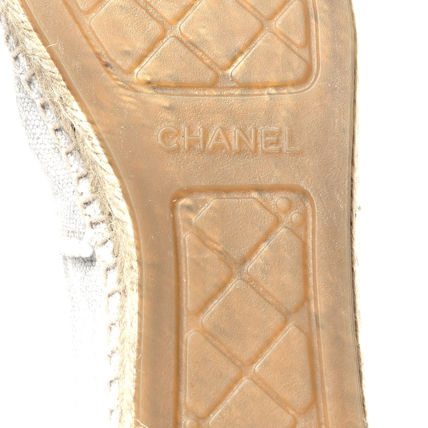 Chanel Linen CC Espadrilles 39 White Black 8 of 9