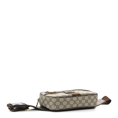 Gucci Soft GG Supreme Monogram Medium Ophidia Belt Bag Dark Brown 4 of 10