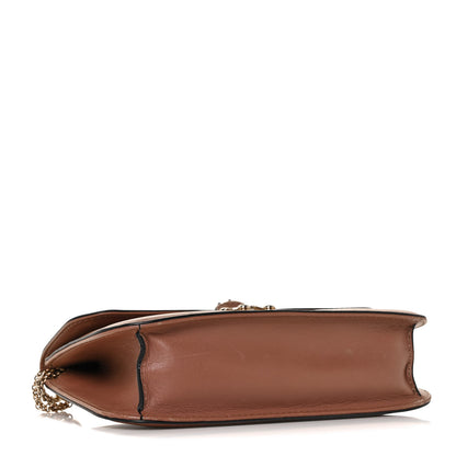 Valentino Garavani Vitello Medium Glam Lock Rockstud Flap Brownish 3 of 8