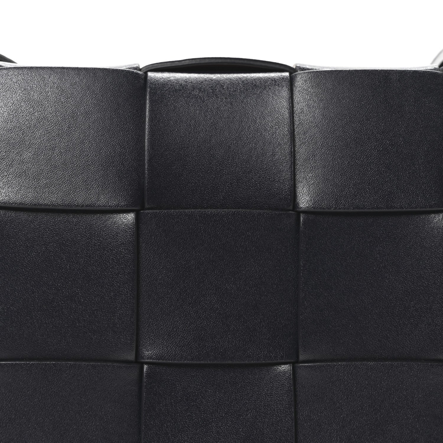 Bottega Veneta Lambskin Maxi Intreccio Small Cassette Crossbody Bag Navy Blue 7 of 9