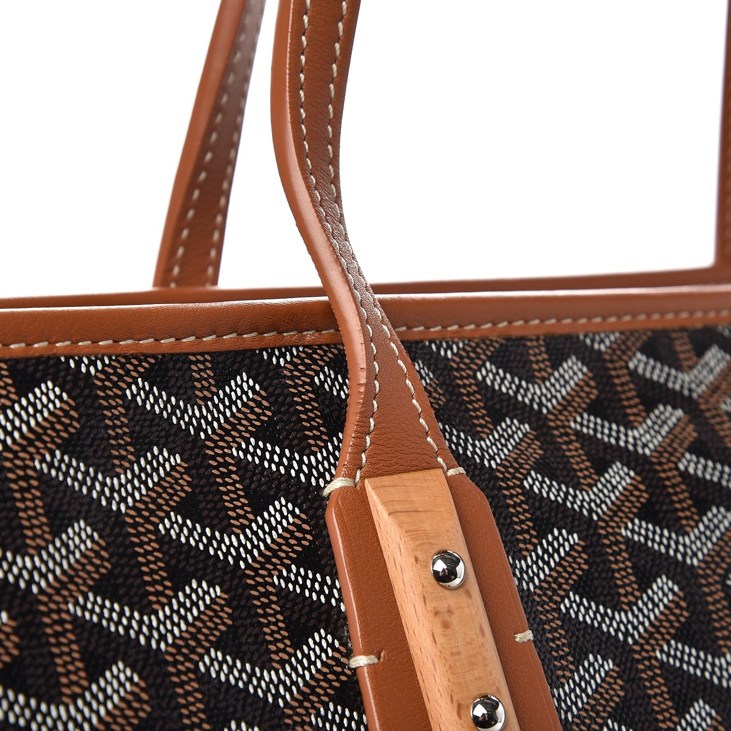 Goyard Goyardine Marquises Tote Black Gold 10 of 12