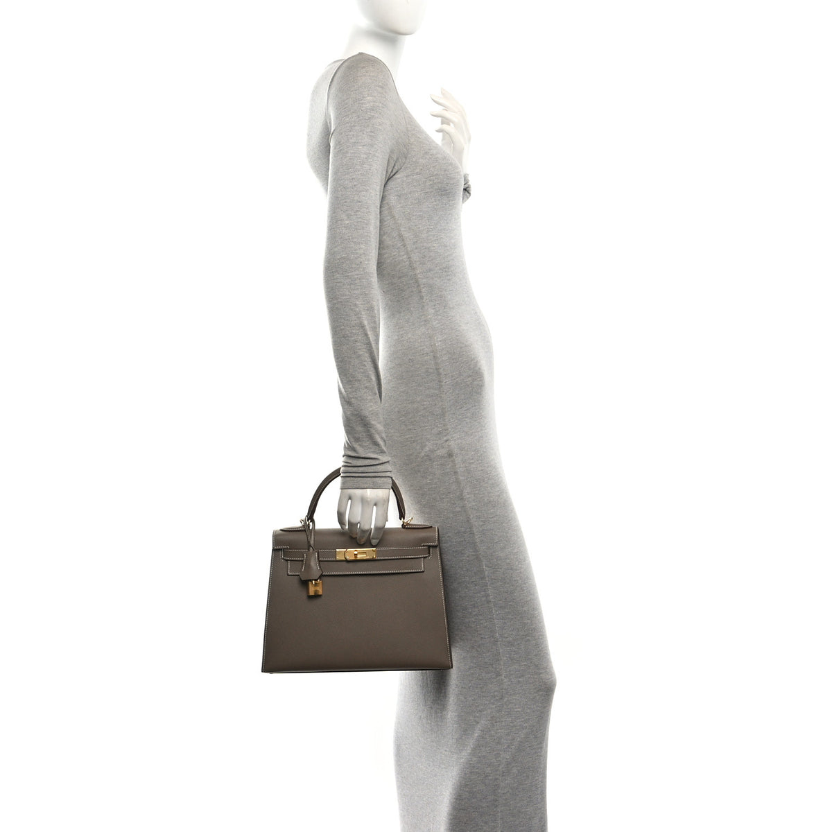 Hermes Epsom Kelly Sellier 28 Etoupe 2 of 10