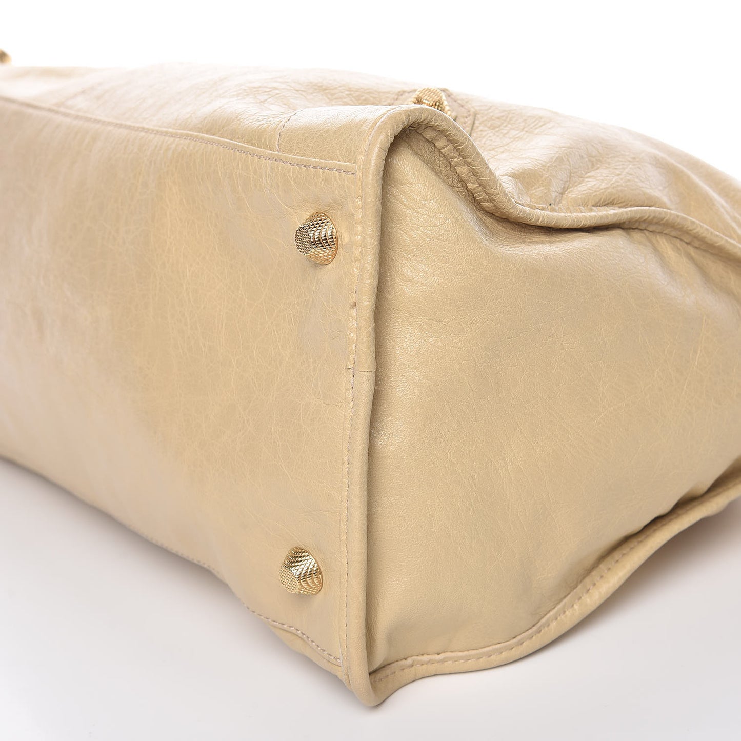 Agneau Giant 12 Gold Hardware Work Dune
