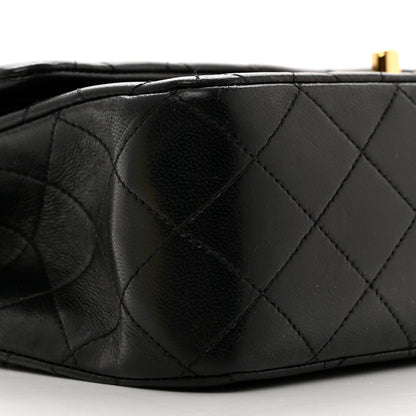 Chanel Lambskin Quilted Medium Double Flap Black 9 of 10