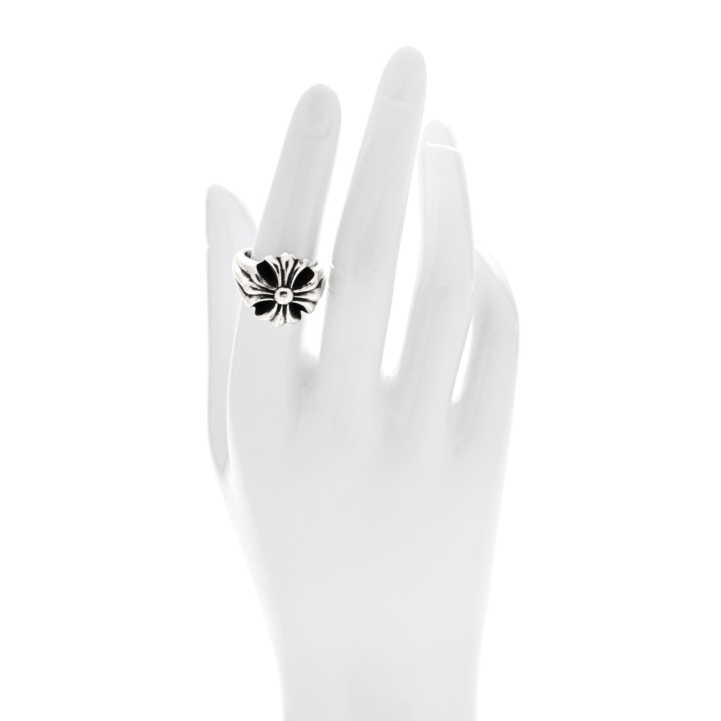 Sterling Silver Maltese Cross Ring 52 6