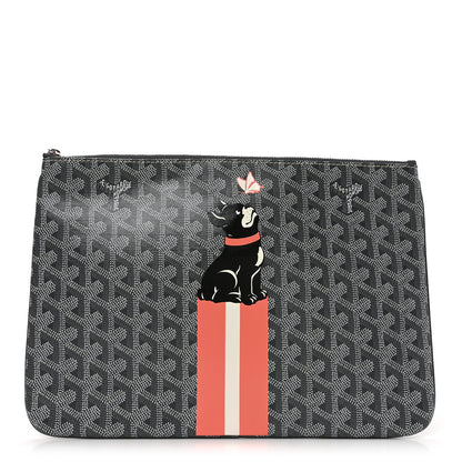 Goyard Goyardine Senat Pochette MM Grey 1 of 6
