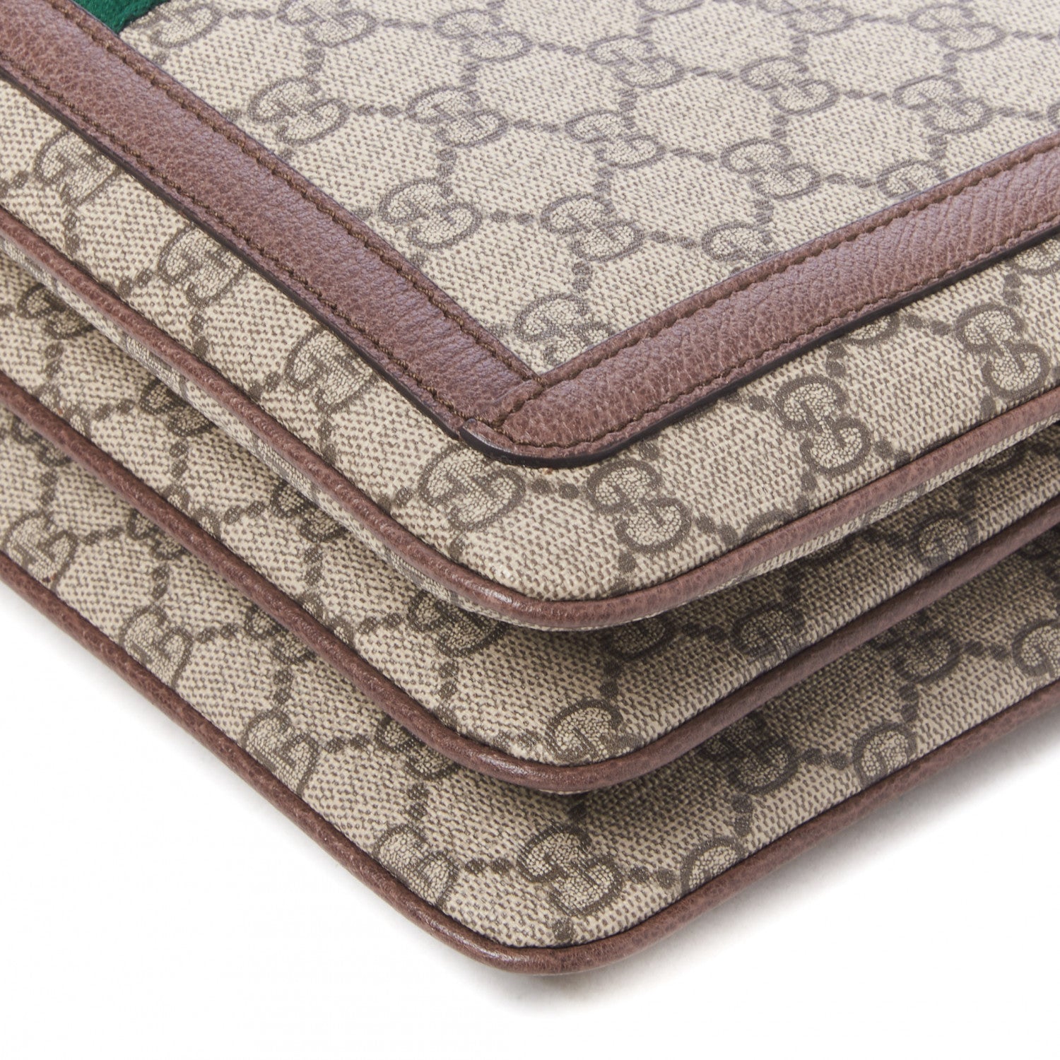 Gucci GG Supreme Monogram Web Medium Ophidia Shoulder Bag Beige New Acero 5 of 8