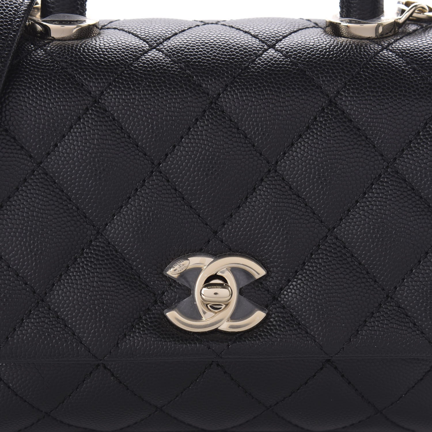 Chanel Caviar Quilted Extra Mini Coco Handle Flap Black 10 of 10