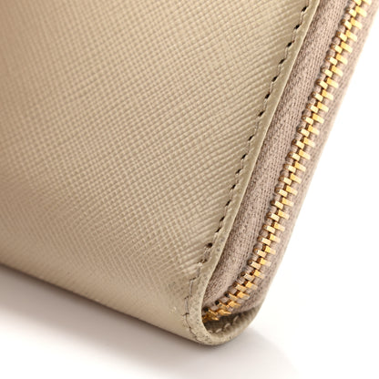 Prada Saffiano Metal Zip Around Wallet Cammeo 6 of 14