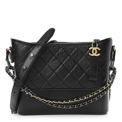 Chanel Aged Calfskin Medium Gabrielle Hobo Black 1 of 11