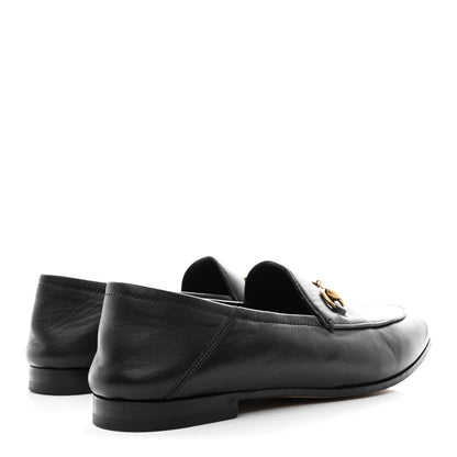 Gucci Lambskin Womens Brixton Horsebit Loafers 37.5 Black 5 of 9