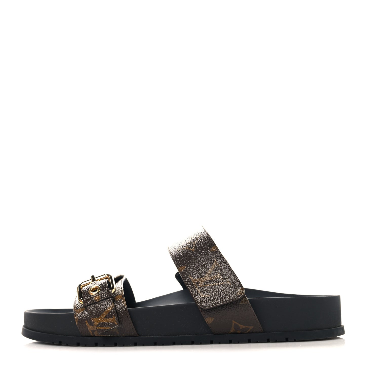 Monogram Bom Dia Mule Sandals 38.5 Black