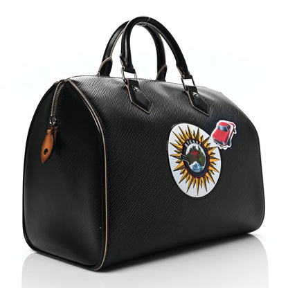 Louis Vuitton Epi World Tour Speedy 30 Black 2 of 6