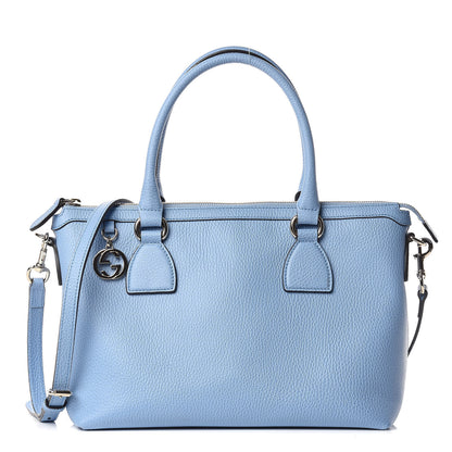 Gucci Dollar Calfskin GG Charm Satchel Mineral Blue 1 of 10