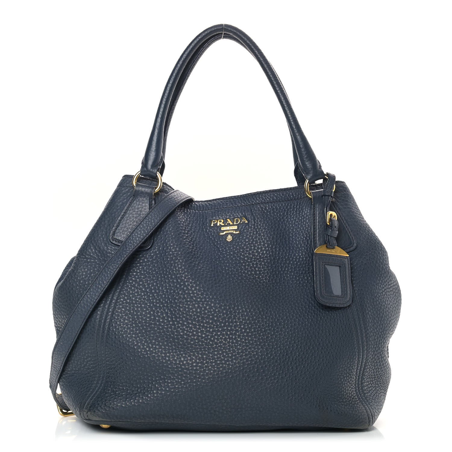 Prada Vitello Daino Shoulder Bag Bluette 1 of 23