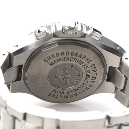 Breitling Stainless Steel 45mm Hercules Chronograph Automatic Watch Blue A39362 5 of 6