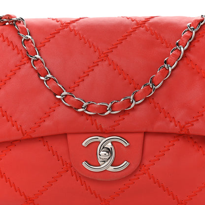 Chanel Lambskin Ultimate Stitch Maxi Flap Red 8 of 16