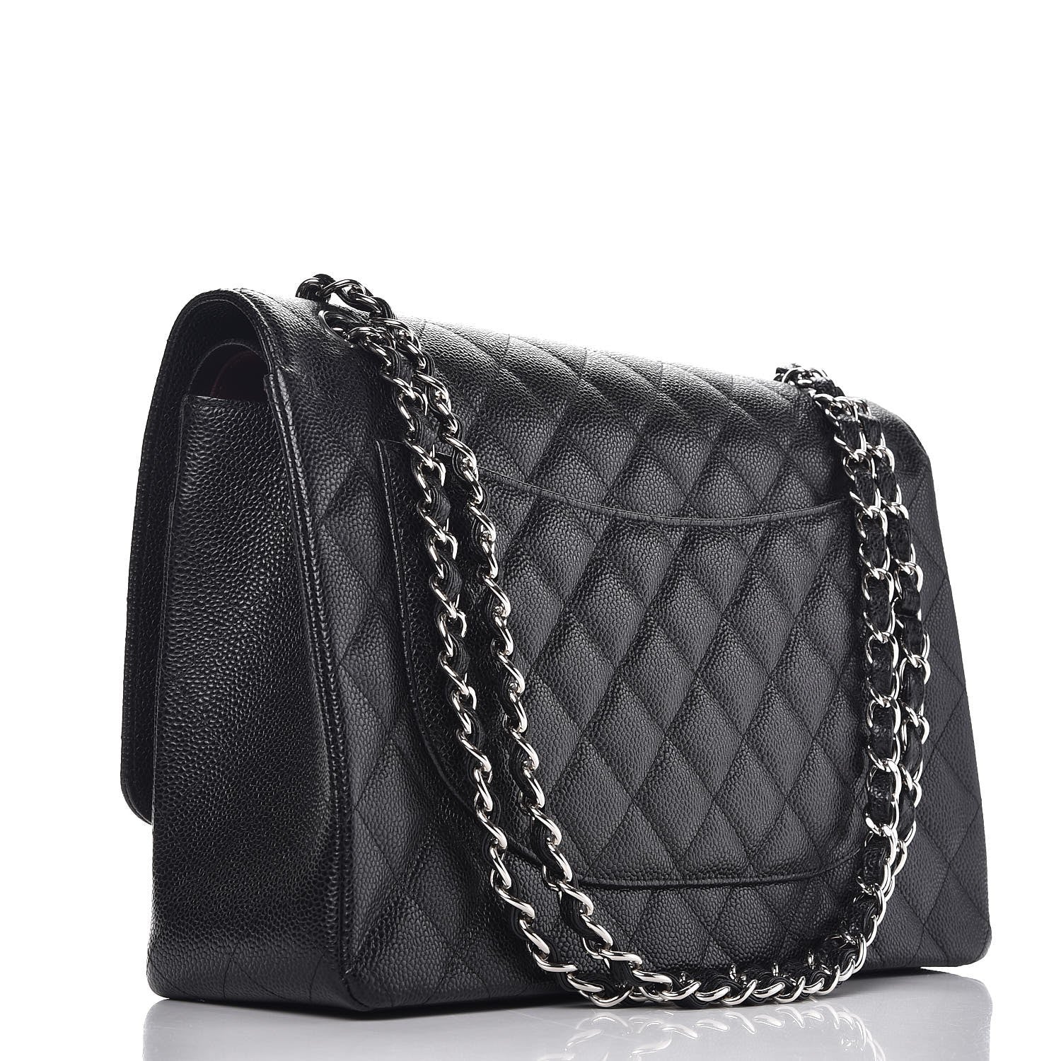 Chanel Caviar Quilted Maxi Double Flap Black 4 of 8