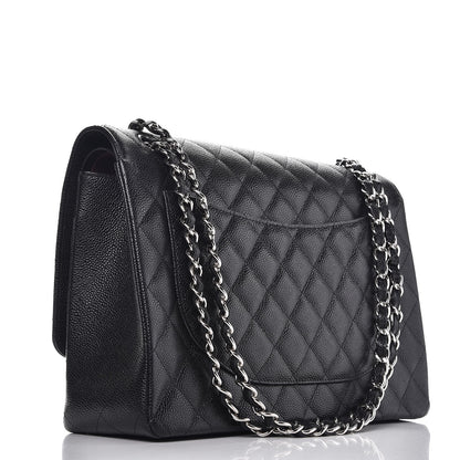 Chanel Caviar Quilted Maxi Double Flap Black 4 of 8