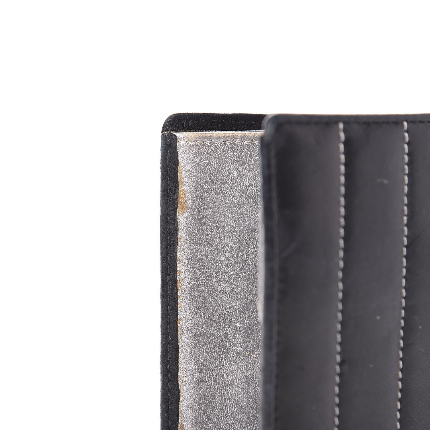 Chanel Lambskin Vertical Quilted Mademoiselle Bi-Fold Wallet Black 11 of 11