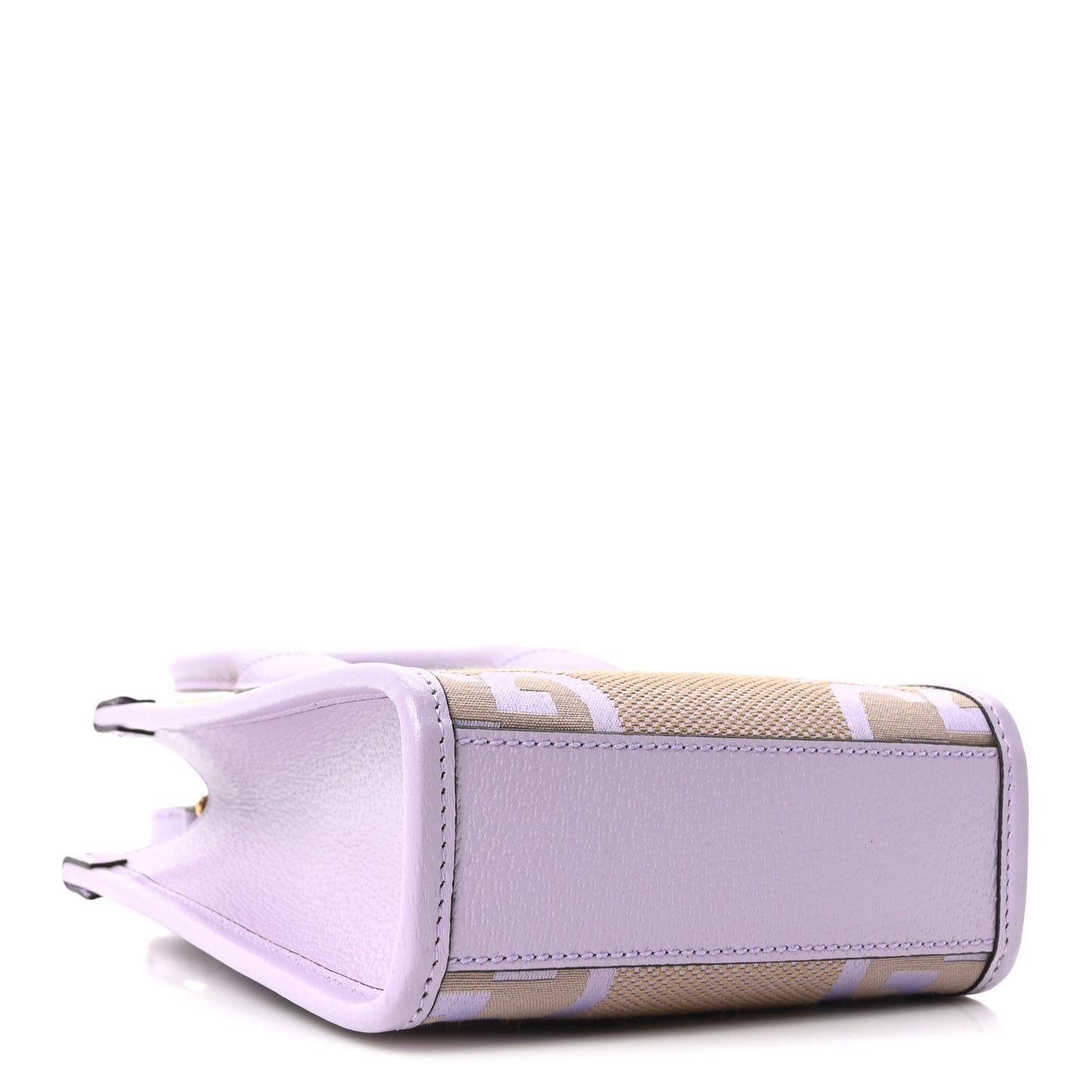 Monogram Jumbo GG Textured Dollar Calfskin Mini Tote Bag Beige Lapis