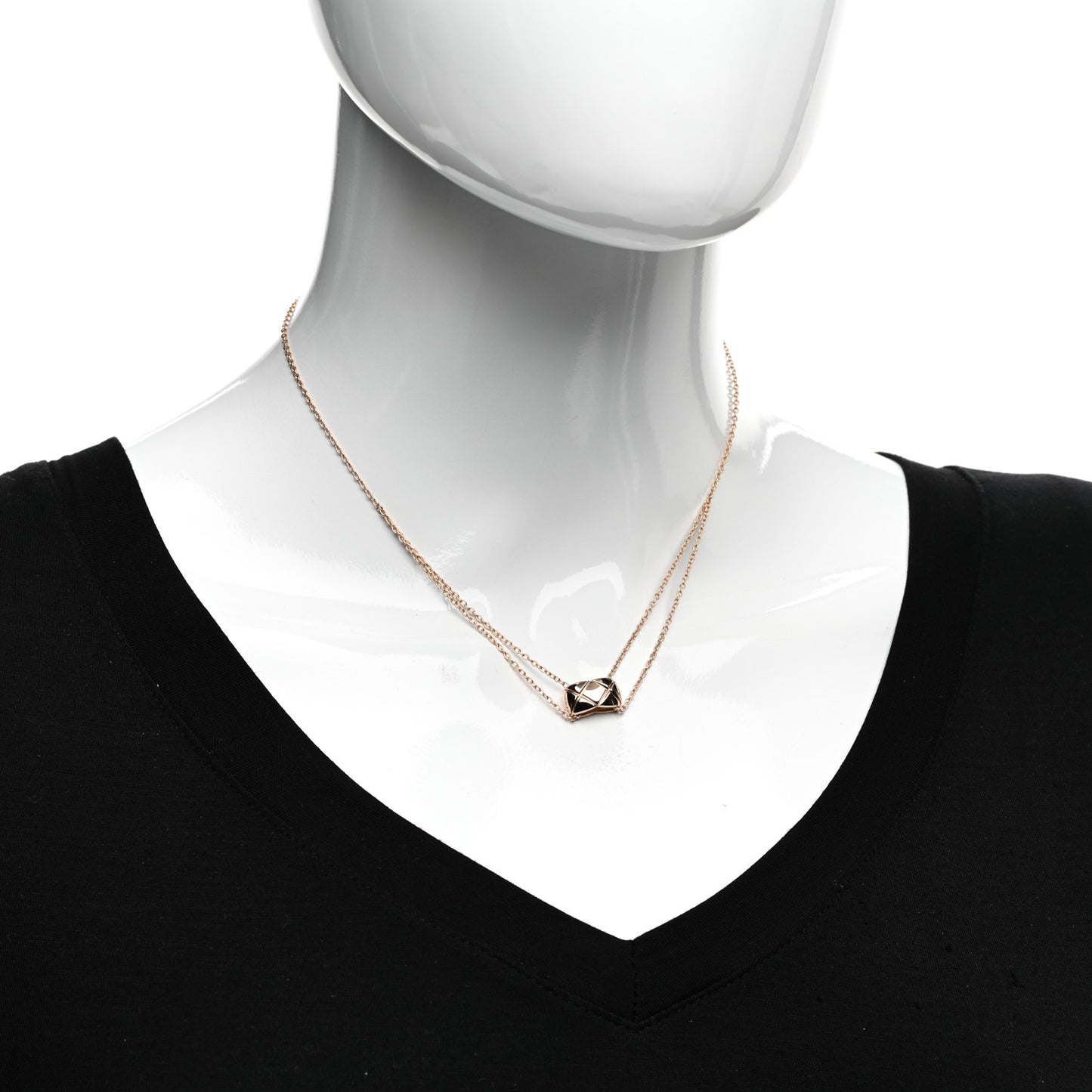 18K Beige Gold Coco Crush Pendant Necklace
