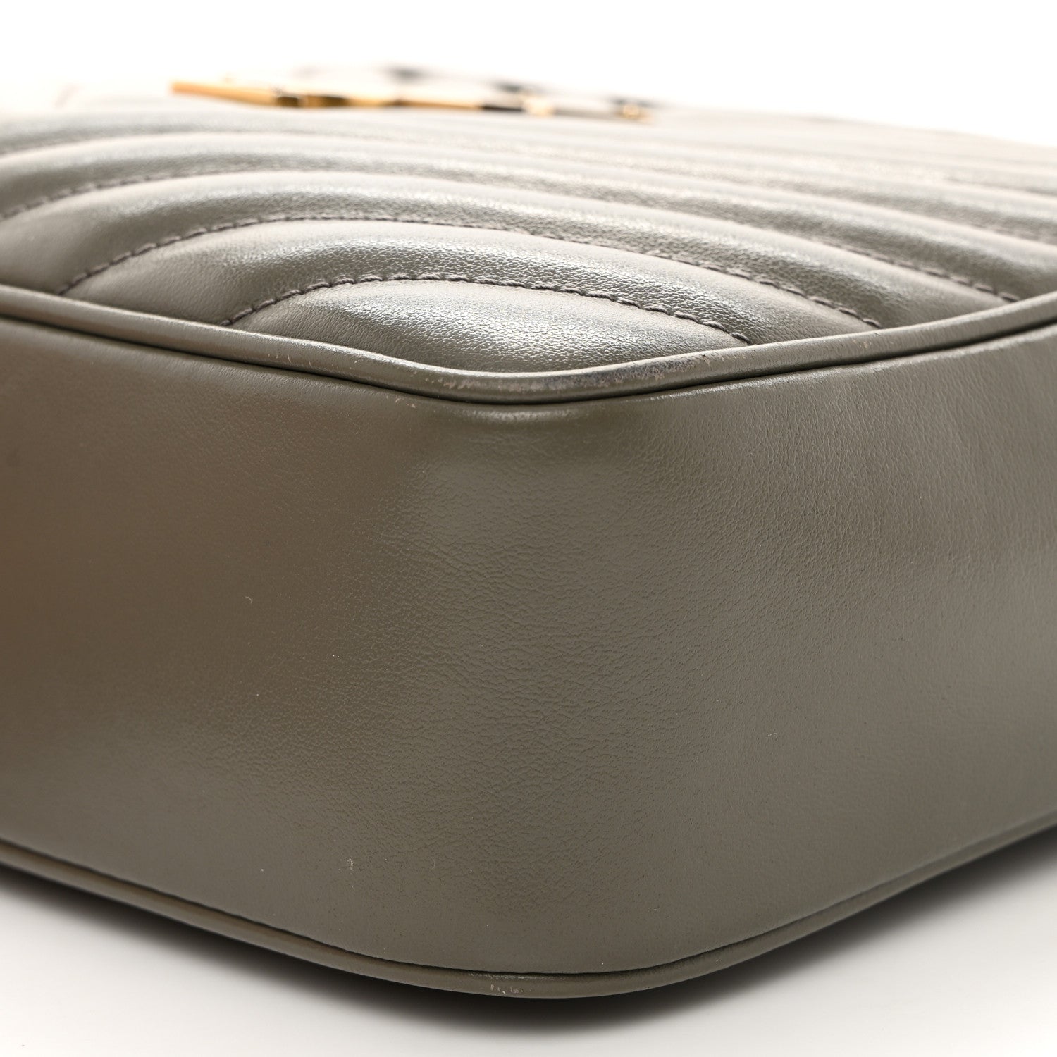 Saint Laurent SAINT LAURENT Calfskin Matelasse Monogram Lou Camera Bag Dusty Grey 7 of 14