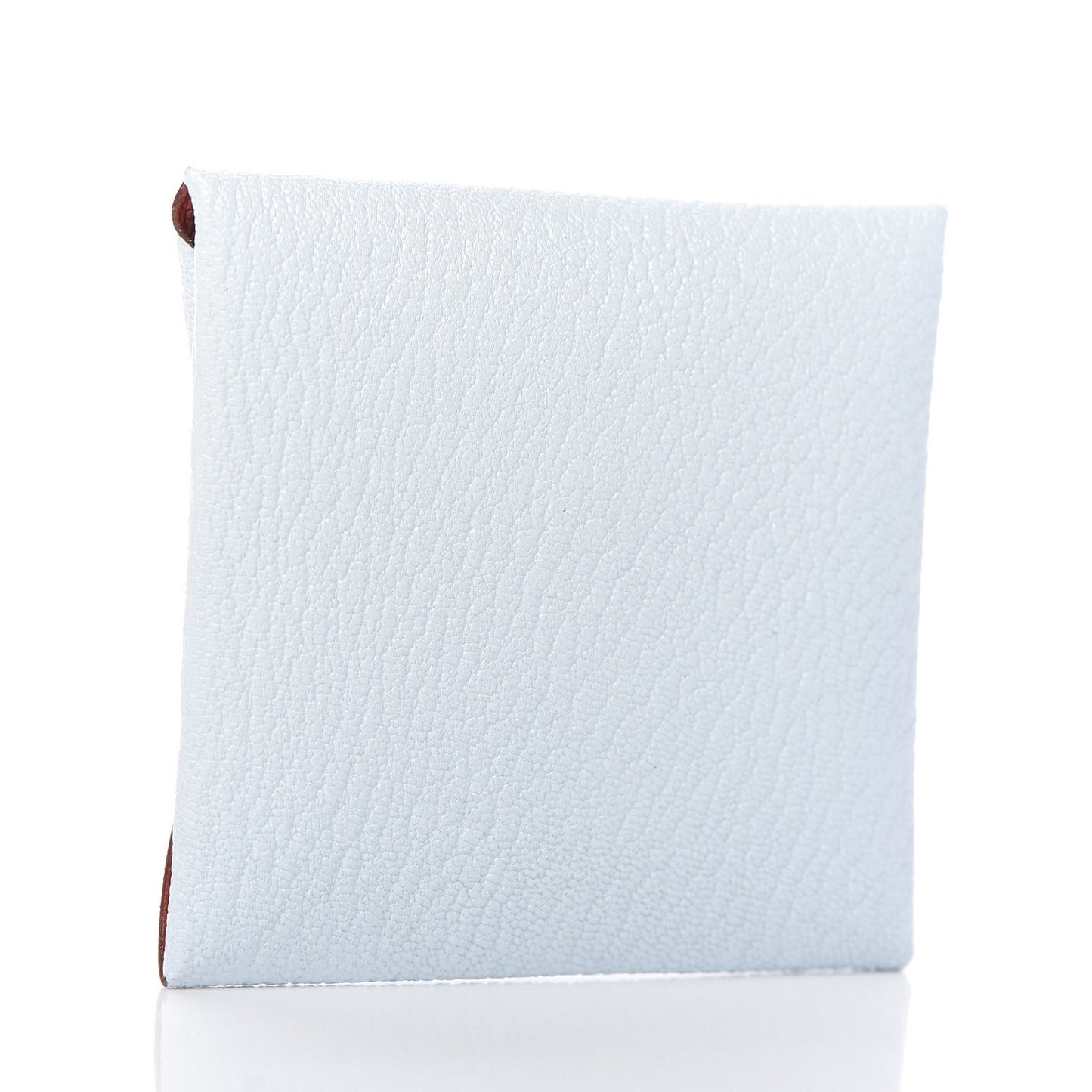 Chevre Mysore Bastia Verso Coin Purse Bleu Brume Brique