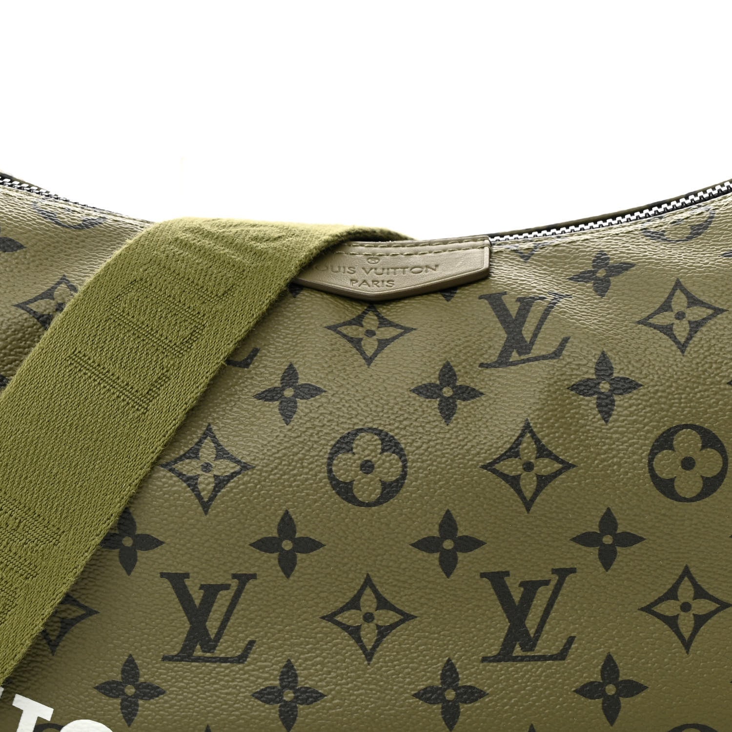 Louis Vuitton Monogram Hamac Bag Khaki Green Vermillion Red 7 of 9