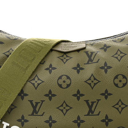 Louis Vuitton Monogram Hamac Bag Khaki Green Vermillion Red 7 of 9