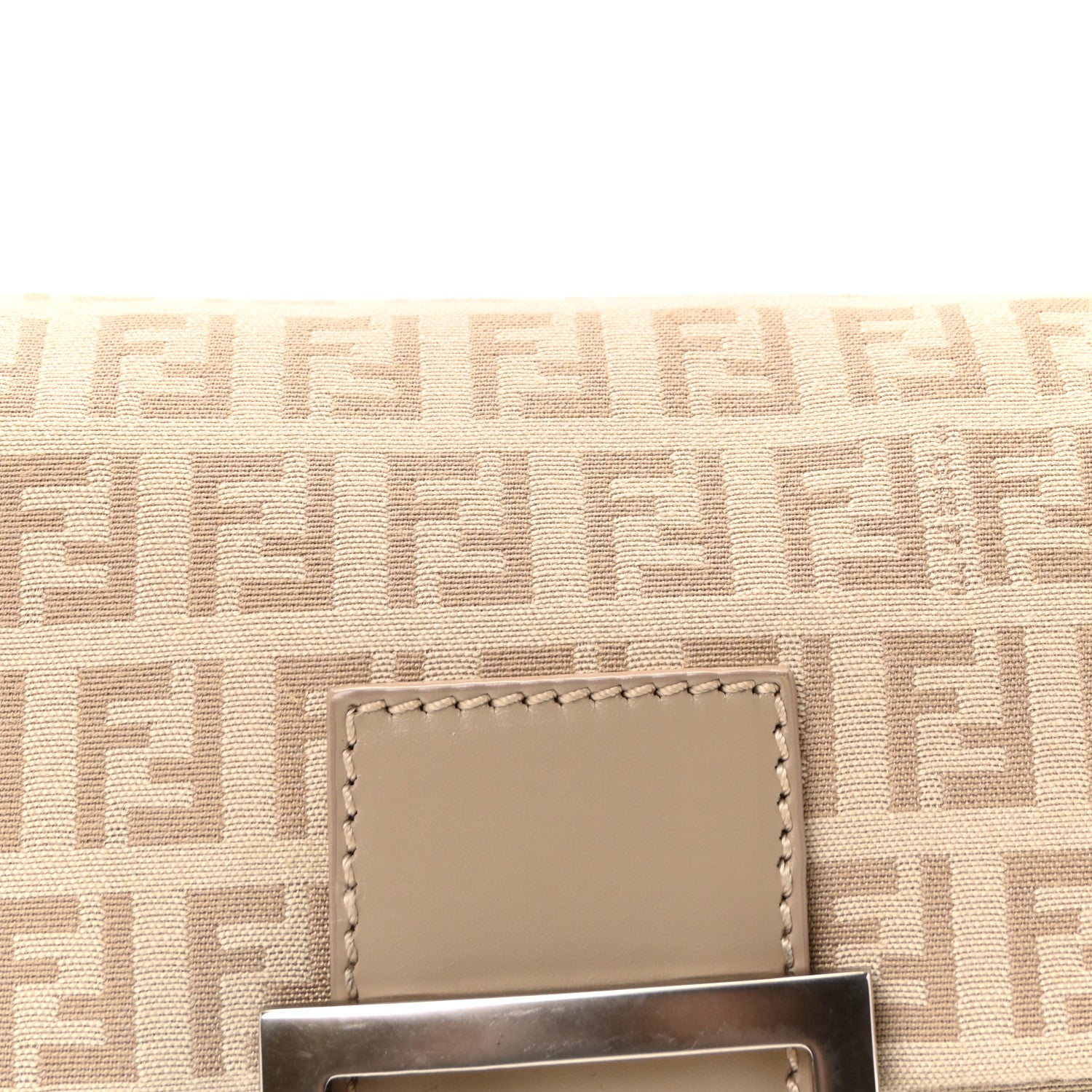 Fendi Zucchino Cuoio Mini Mama Baguette Beige Tortora Pietra