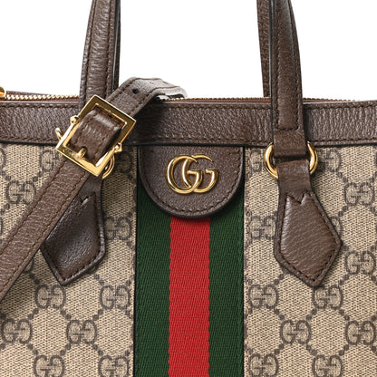 Gucci GG Supreme Monogram Small Ophidia Tote Bag Brown 8 of 10