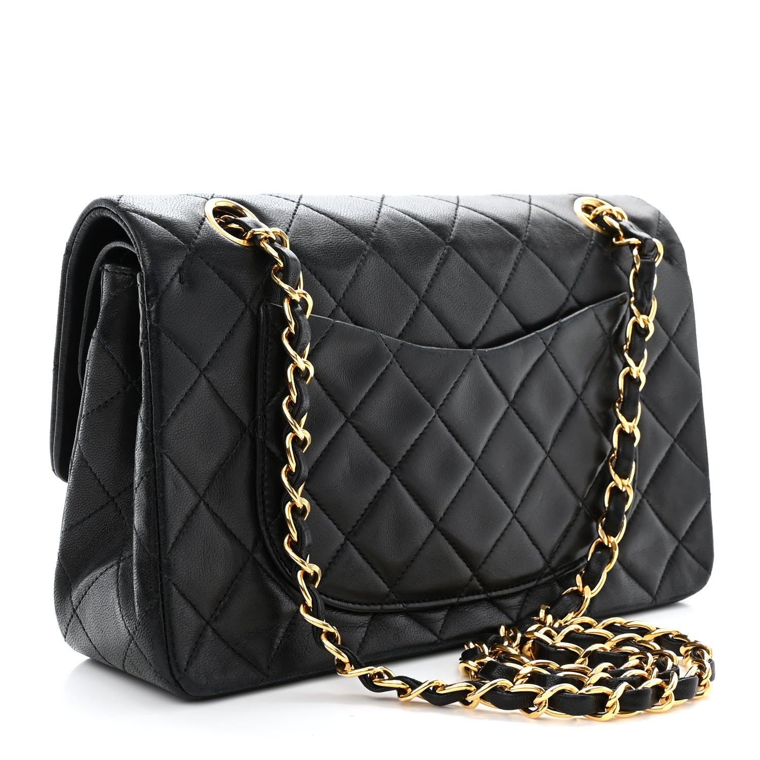 Chanel Lambskin Quilted Small Double Flap Black 3 of 14