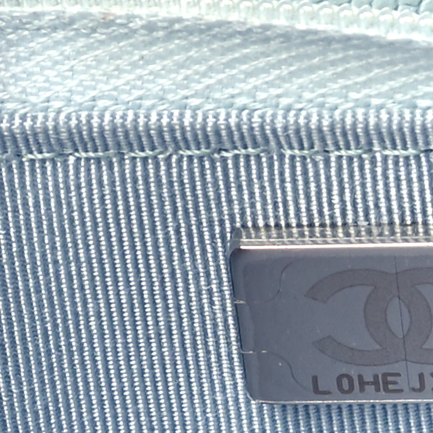 Chanel Caviar Quilted Wallet On Chain WOC Light Blue 8 of 11