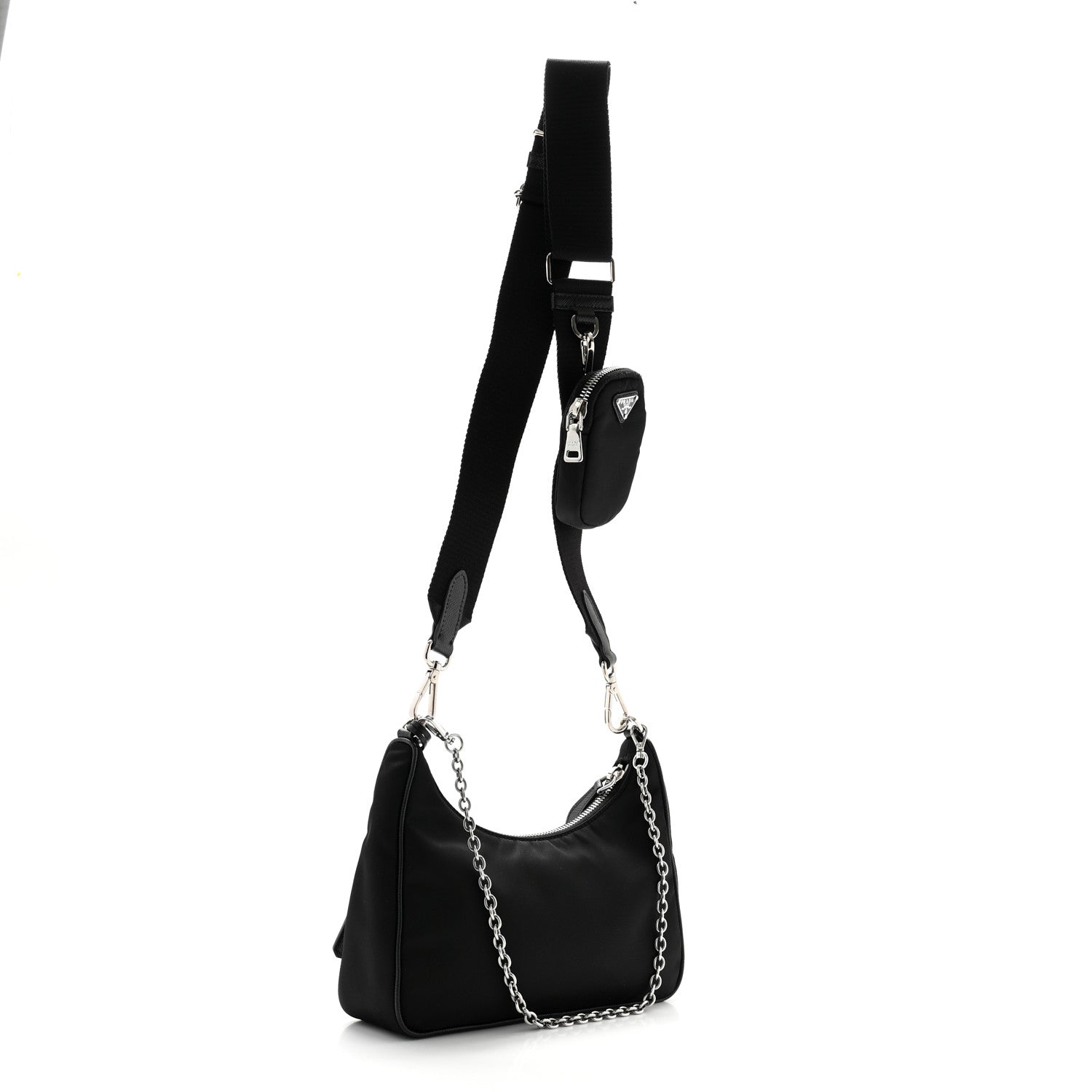 Prada Nylon Re-Edition 2005 Shoulder Bag Black 3 of 9