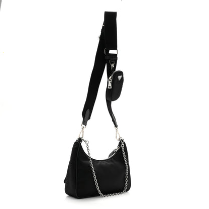 Prada Nylon Re-Edition 2005 Shoulder Bag Black 3 of 9