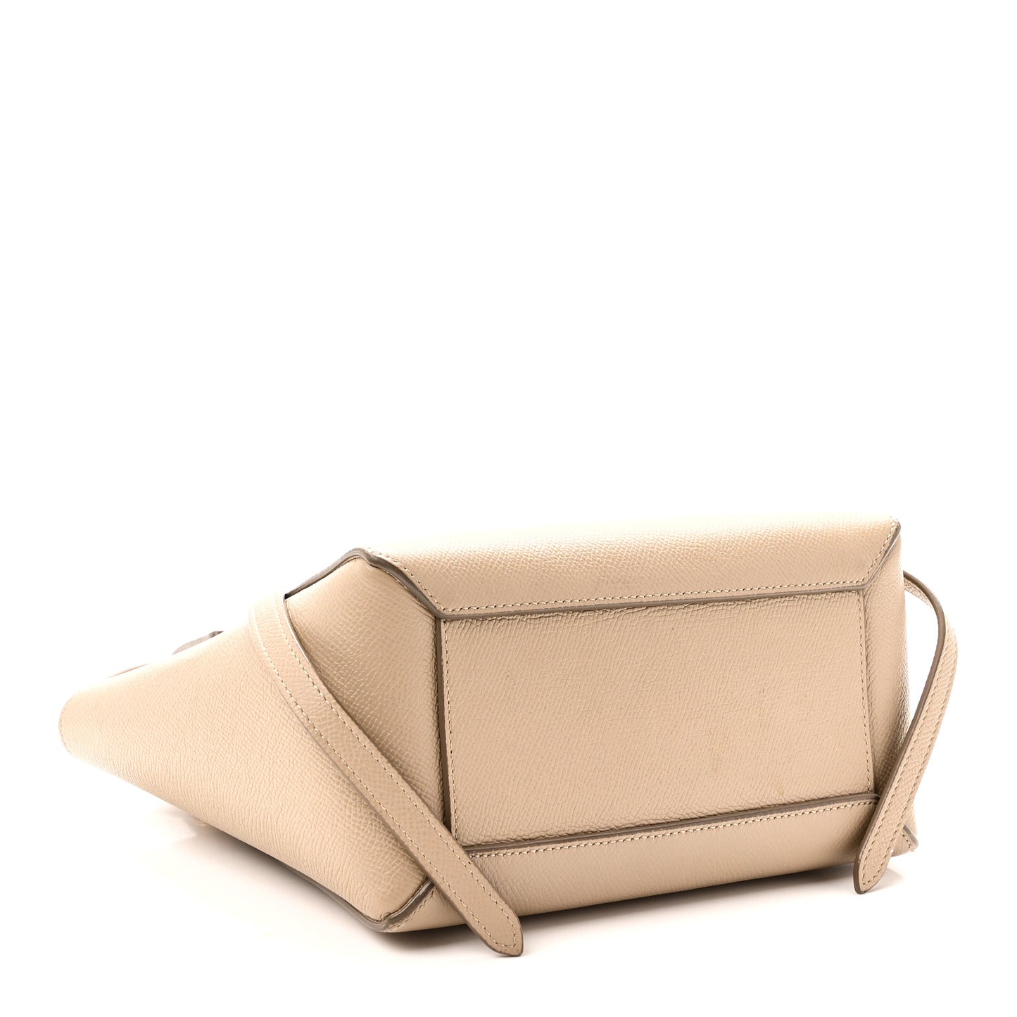 Grained Calfskin Nano Belt Bag Light Taupe