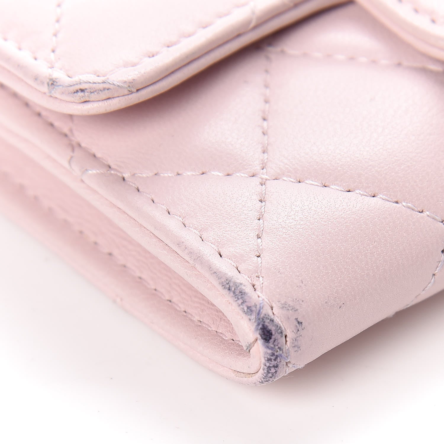 Chanel Lambskin Quilted Card Holder Light Pink 10 of 13