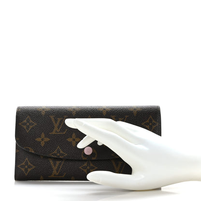 Louis Vuitton Monogram Emilie Wallet Rose Ballerine 2 of 7