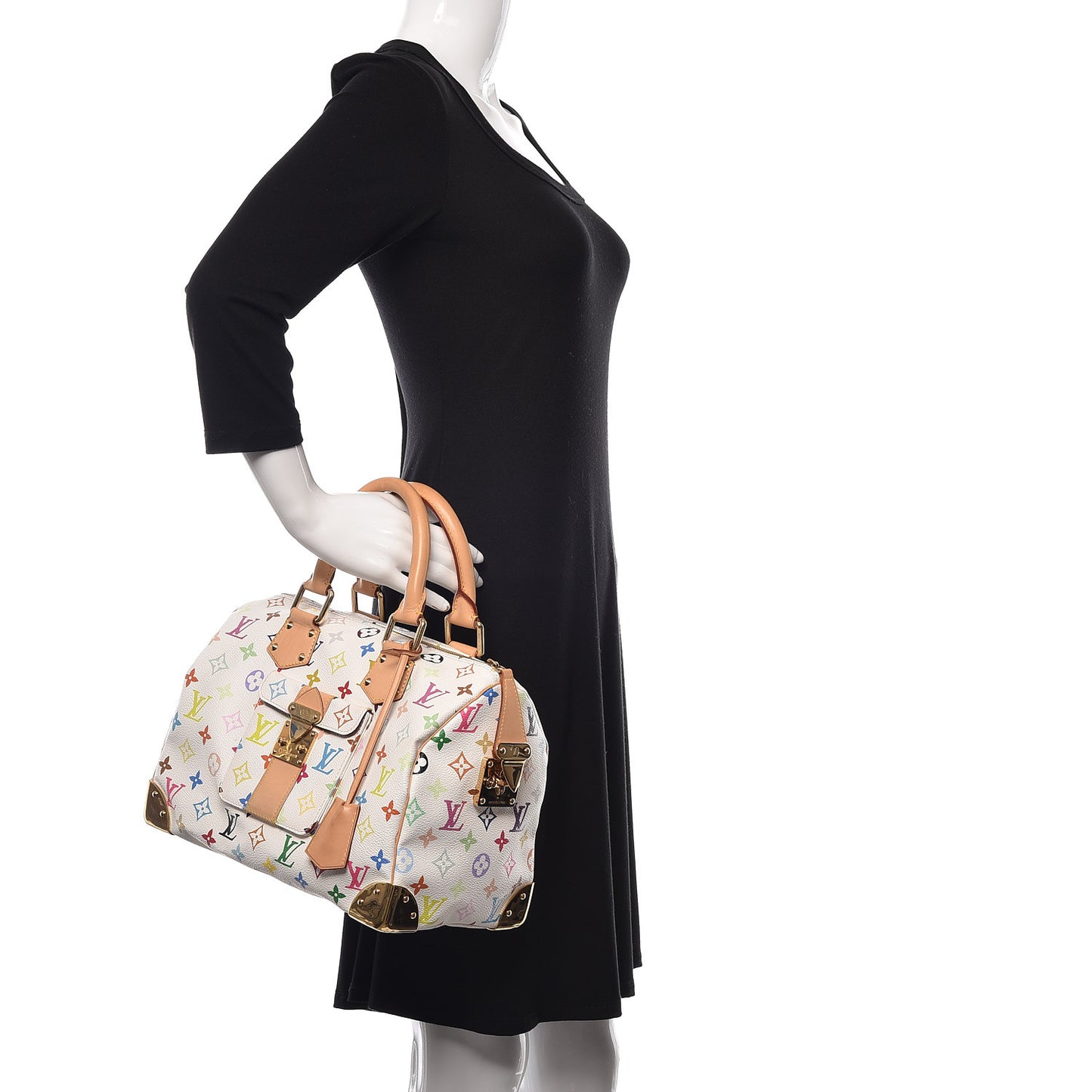 Monogram Multicolor Speedy 30 White